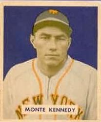 1949 Bowman #237 Monte Kennedy RC