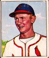 1950 Bowman #71 Red Schoendienst