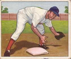 1950 Bowman #116 Virgil Stallcup