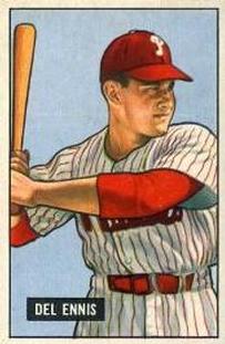 1951 Bowman #4 Del Ennis