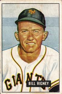 1951 Bowman #125 Bill Rigney