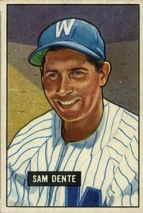 1951 Bowman #133 Sam Dente