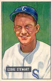 1951 Bowman #159 Eddie Stewart