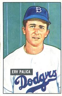 1951 Bowman #189 Erv Palica RC