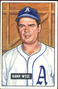 1951 Bowman #192 Hank Wyse RC