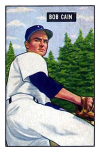 1951 Bowman #197 Bob Cain