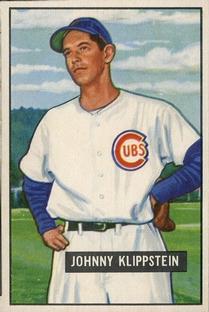 1951 Bowman #248 Johnny Klippstein RC