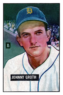1951 Bowman #249 Johnny Groth