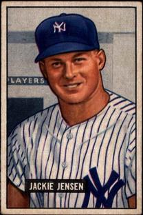 1951 Bowman #254 Jackie Jensen RC