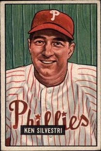 1951 Bowman #256 Ken Silvestri RC