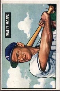 1951 Bowman #261 Wally Moses