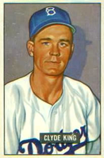 1951 Bowman #299 Clyde King RC