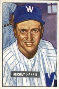 1951 Bowman #311 Mickey Harris