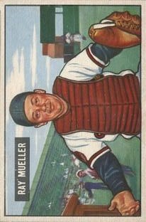 1951 Bowman #313 Ray Mueller RC