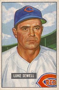1951 Bowman #322 Luke Sewell MG