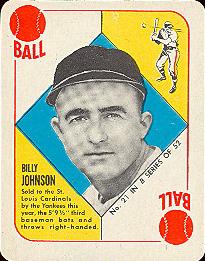 1951 Topps Blue Backs #21 Billy Johnson