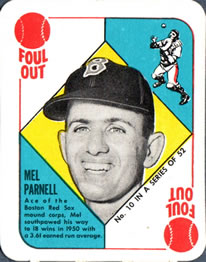1951 Topps Red Backs #10 Mel Parnell