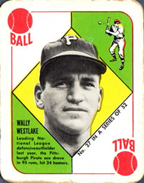 1951 Topps Red Backs #27 Wally Westlake