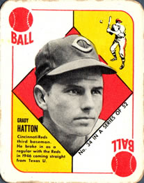 1951 Topps Red Backs #34 Grady Hatton
