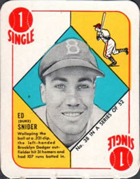 1951 Topps Red Backs #38 Duke Snider