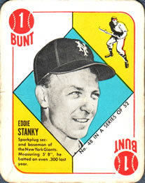 1951 Topps Red Backs #48 Eddie Stanky
