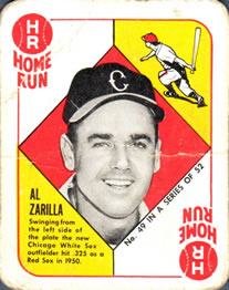 1951 Topps Red Backs #49 Al Zarilla