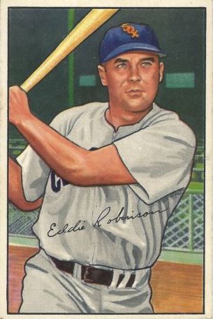 1952 Bowman #77 Eddie Robinson