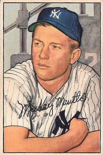 1952 Bowman #101 Mickey Mantle