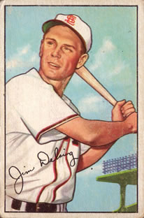 1952 Bowman #157 Jim Delsing
