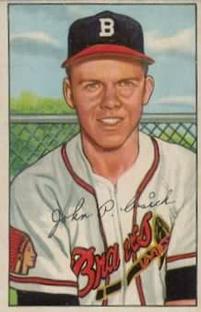 1952 Bowman #192 John Cusick RC
