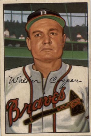 1952 Bowman #208 Walker Cooper