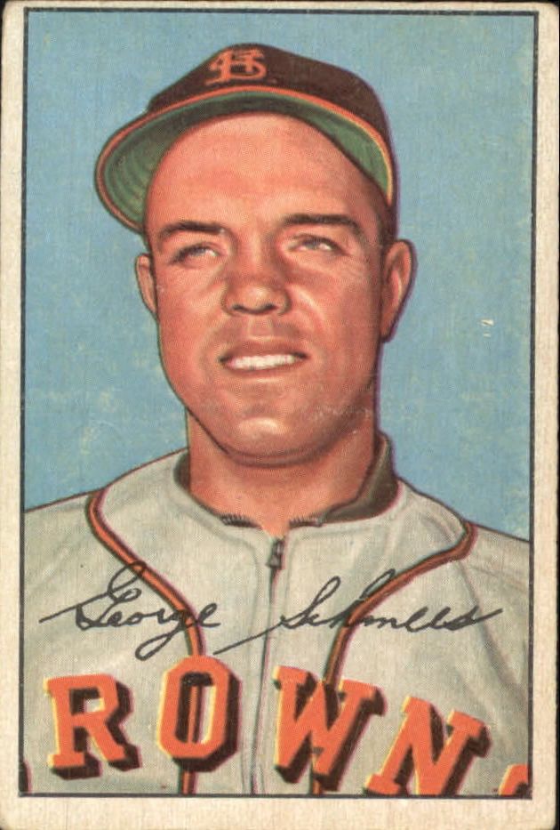 1952 Bowman #245 George Schmees RC