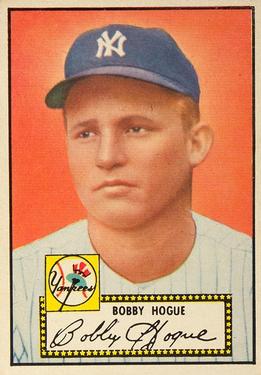 1952 Topps #9A Robert Hogue Black front image