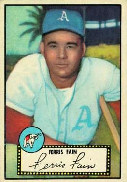 1952 Topps #21A Ferris Fain Black