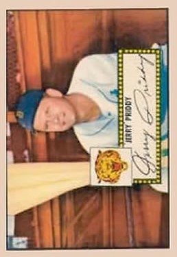 1952 Topps #28 Jerry Priddy
