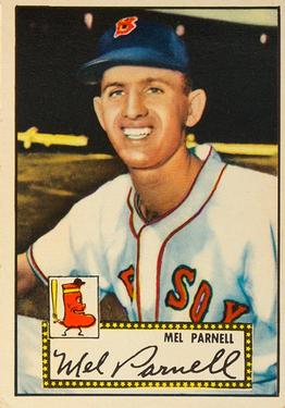 1952 Topps #30A Mel Parnell Black