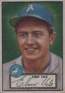 1952 Topps #34A Elmer Valo Black front image