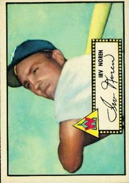 1952 Topps #40A Irv Noren Black
