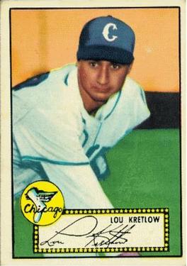 1952 Topps #42A Lou Kretlow Black