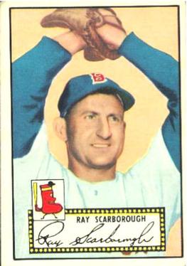 1952 Topps #43A Ray Scarborough Black