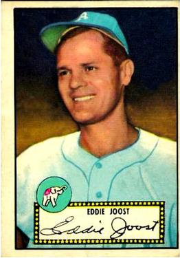 1952 Topps #45A Eddie Joost Black front image