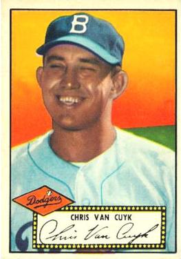 1952 Topps #53A Chris Van Cuyk Black