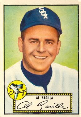 1952 Topps #70A Al Zarilla Black