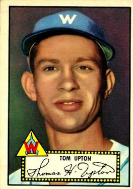 1952 Topps #71A Tom Upton Black