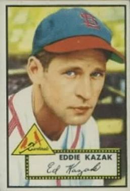 1952 Topps #165 Eddie Kazak