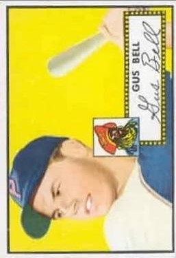 1952 Topps #170 Gus Bell