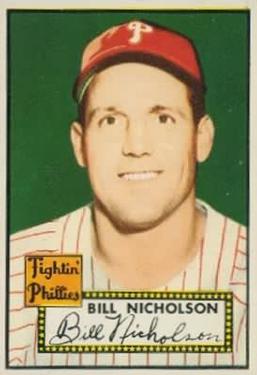 1952 Topps #185 Bill Nicholson