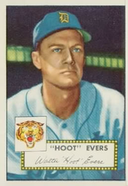 1952 Topps #222 Hoot Evers