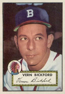 1952 Topps #252 Vern Bickford