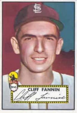 1952 Topps #285 Cliff Fannin SP